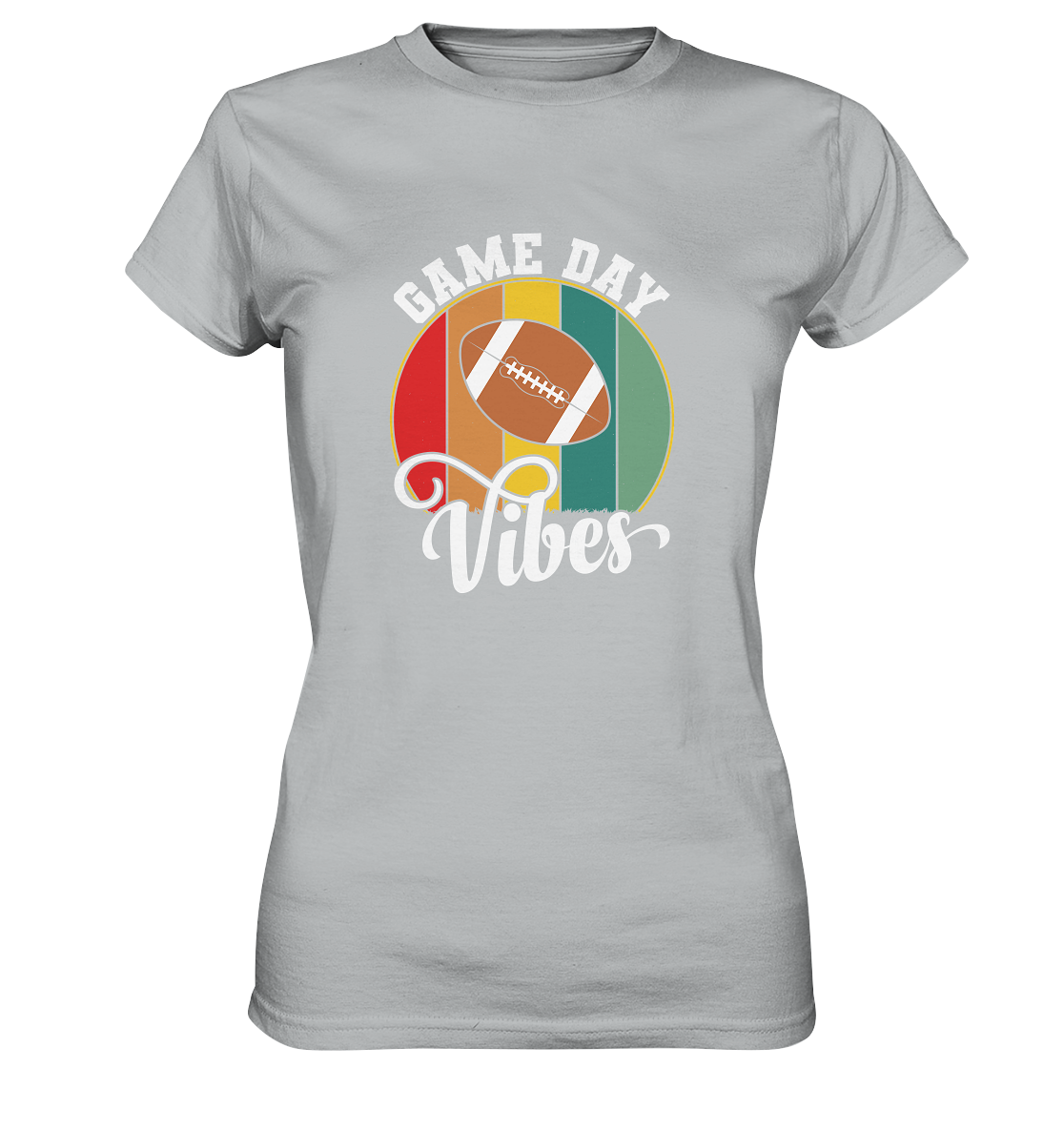 Game Day Vibes White - Ladies Premium Shirt