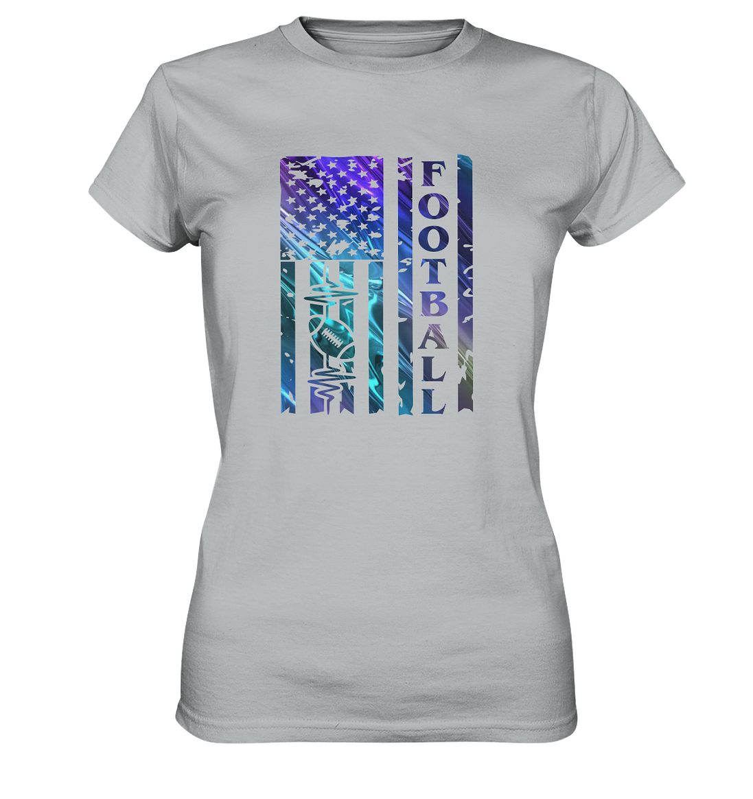 USA Football Flag  - Ladies Premium Shirt