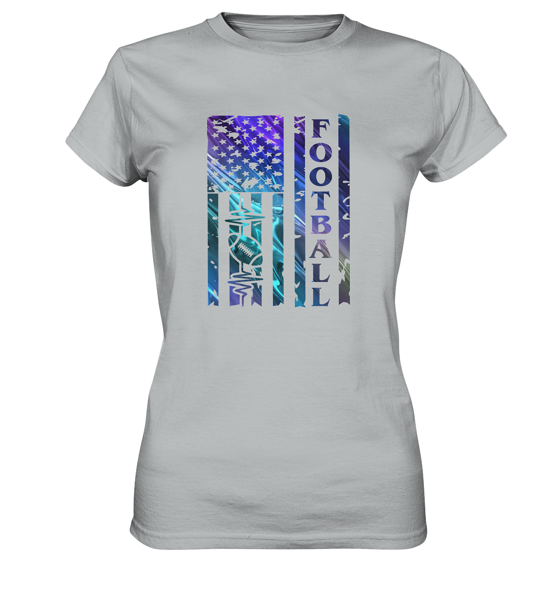 USA Football Flag  - Ladies Premium Shirt