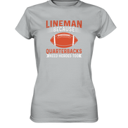 Lineman Quarterback Heroes - Ladies Premium Shirt