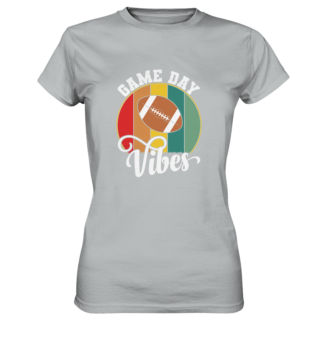 Game Day Vibes White - Ladies Premium Shirt