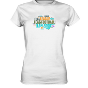 Flag Football Word Bubble - Ladies Premium Shirt