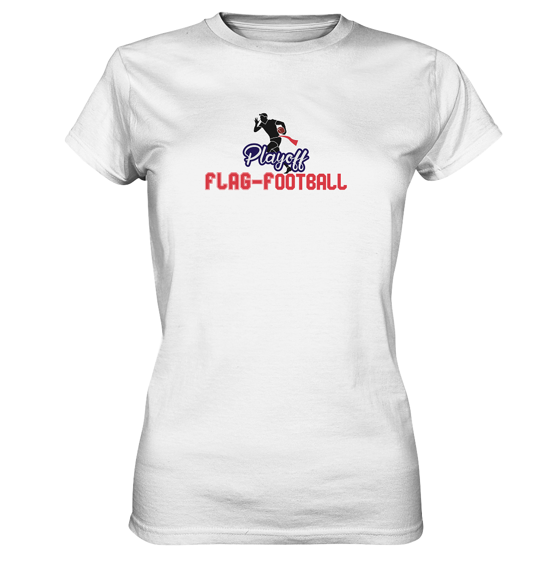 Playoff Flag Football  Men red - Ladies Premium Shirt