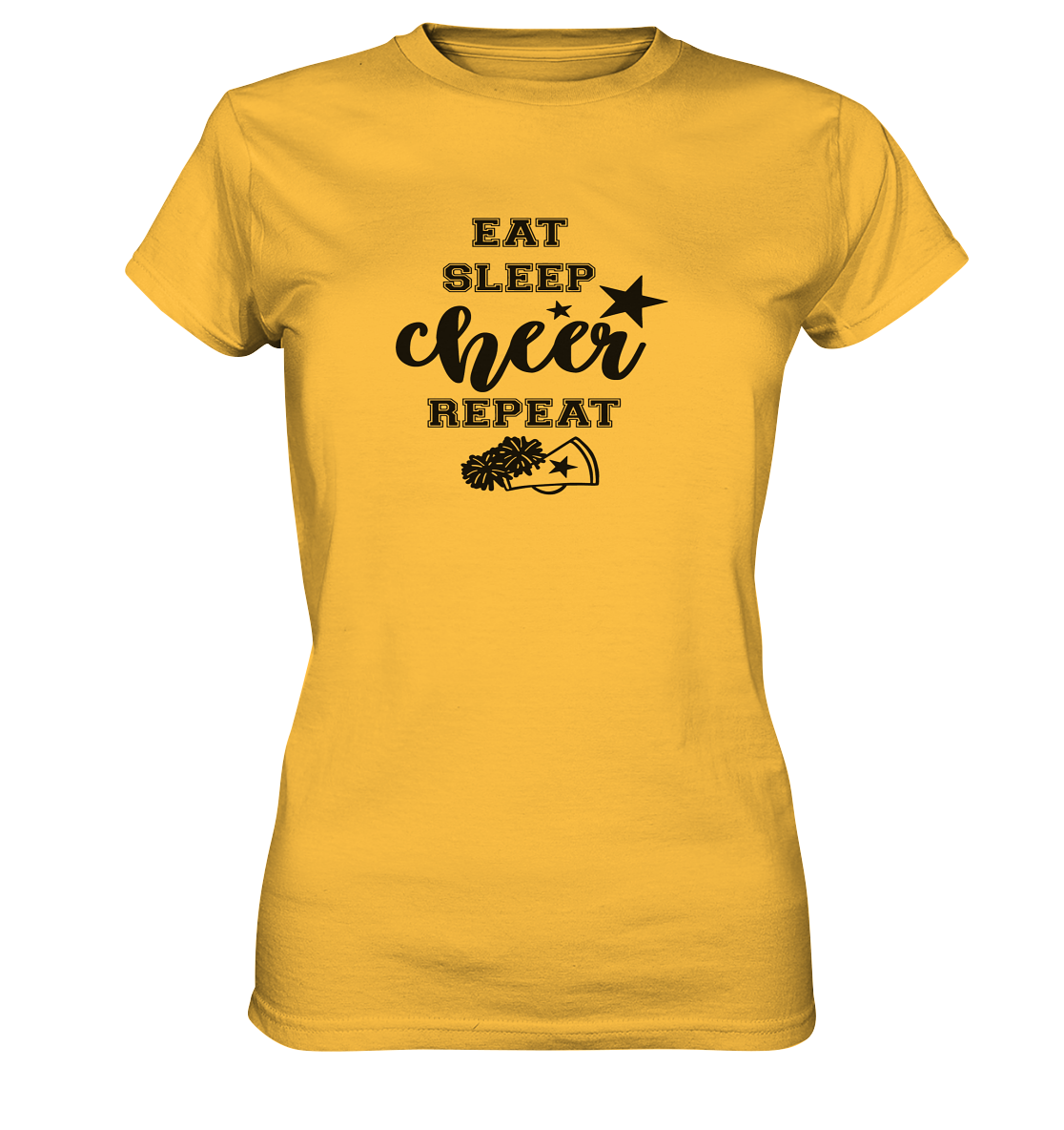 Eat Sleep Cheer Repeat - Ladies Premium Shirt