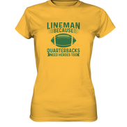 Lineman Heroes Green - Ladies Premium Shirt