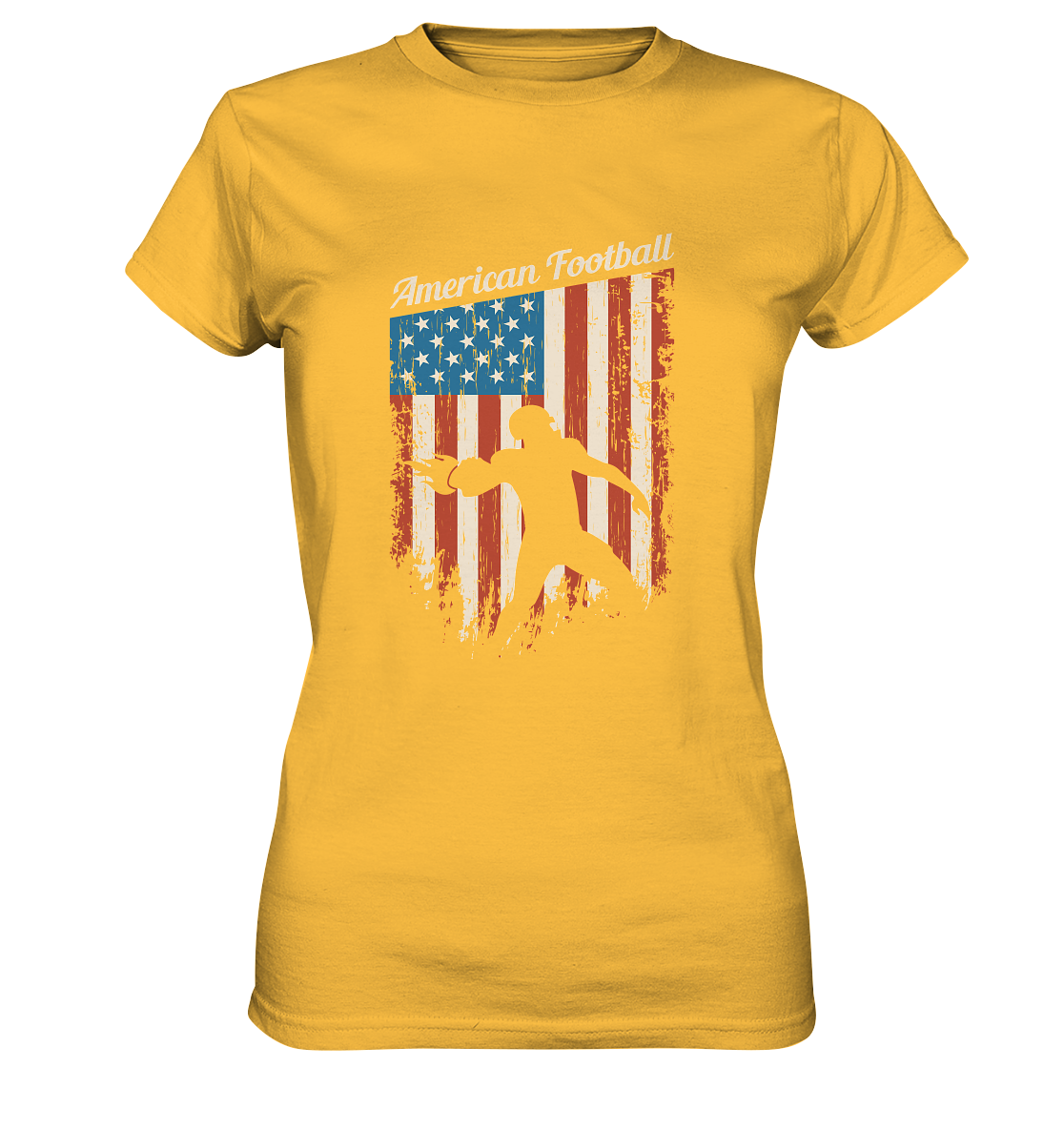 American Football Banner - Ladies Premium Shirt