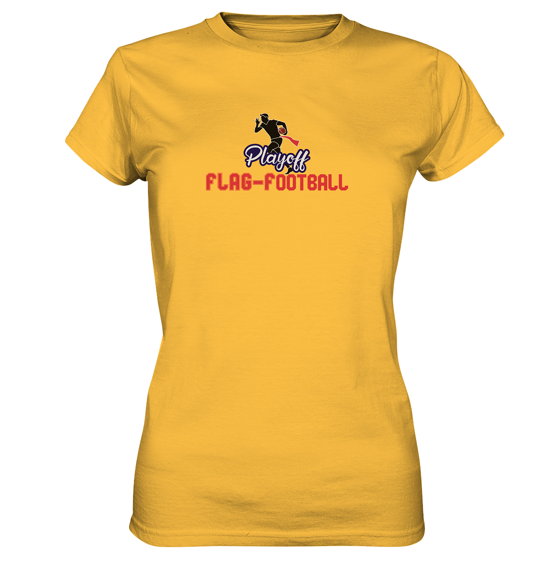 Playoff Flag Football  Men red - Ladies Premium Shirt