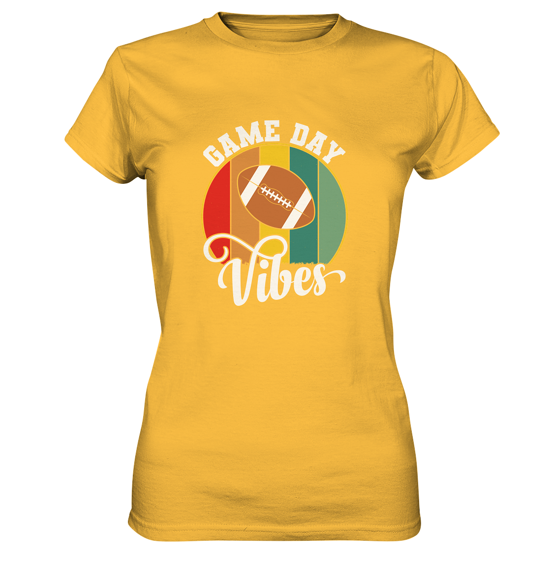 Game Day Vibes White - Ladies Premium Shirt