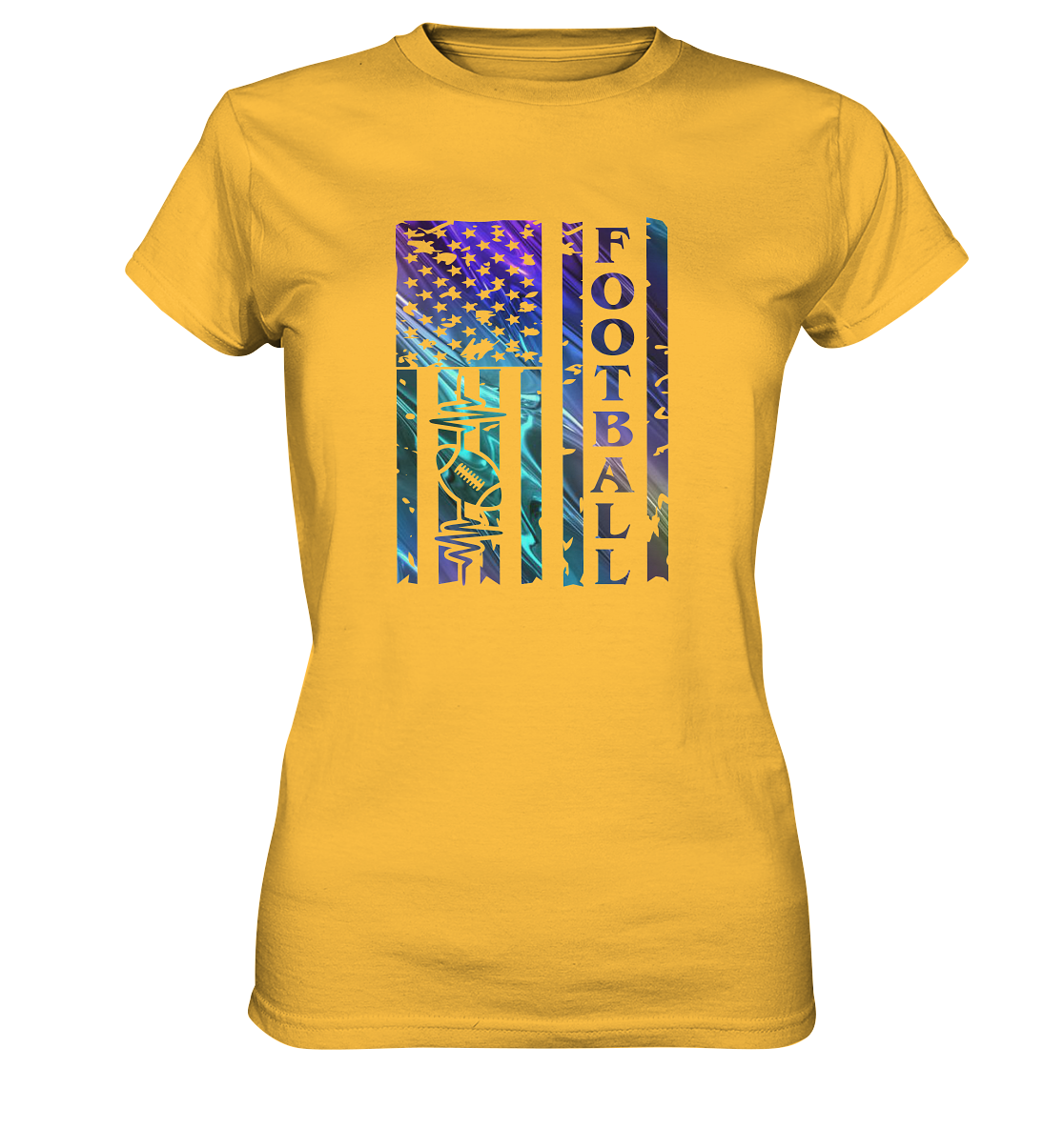 USA Football Flag  - Ladies Premium Shirt