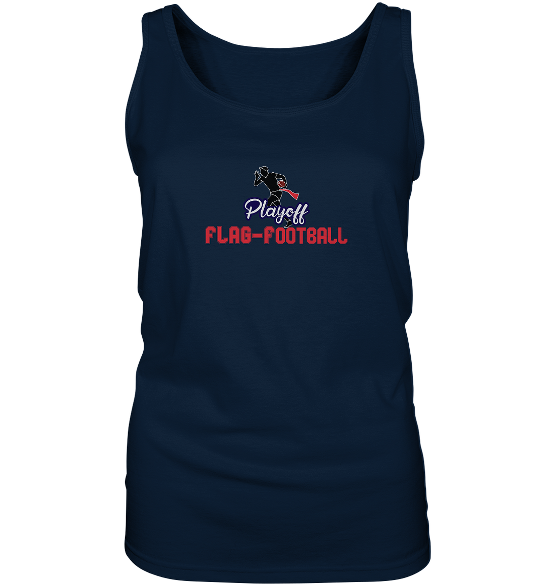 Playoff Flag Football  Men red - Ladies Tank-Top