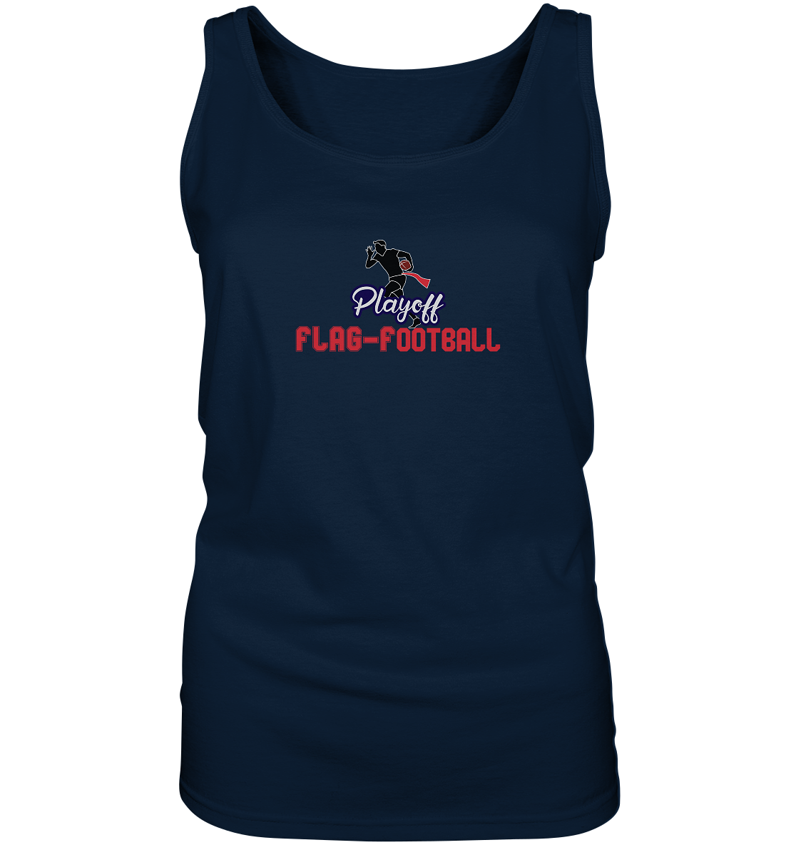 Playoff Flag Football  Men red - Ladies Tank-Top