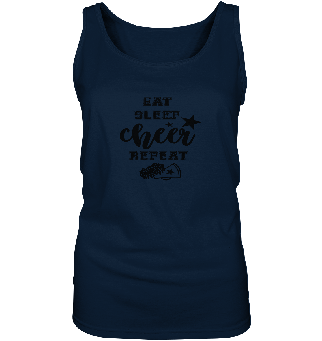 Eat Sleep Cheer Repeat - Ladies Tank-Top