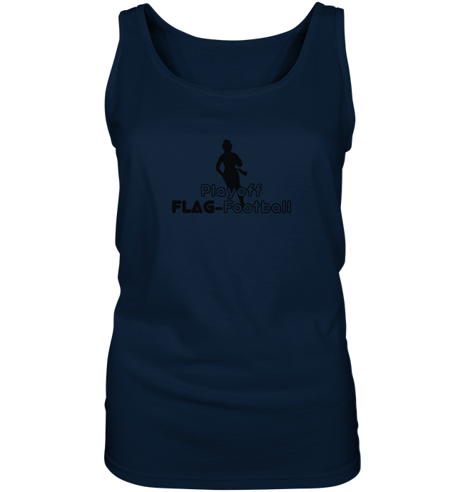 Playoff Flag Football Women Black - Ladies Tank Top