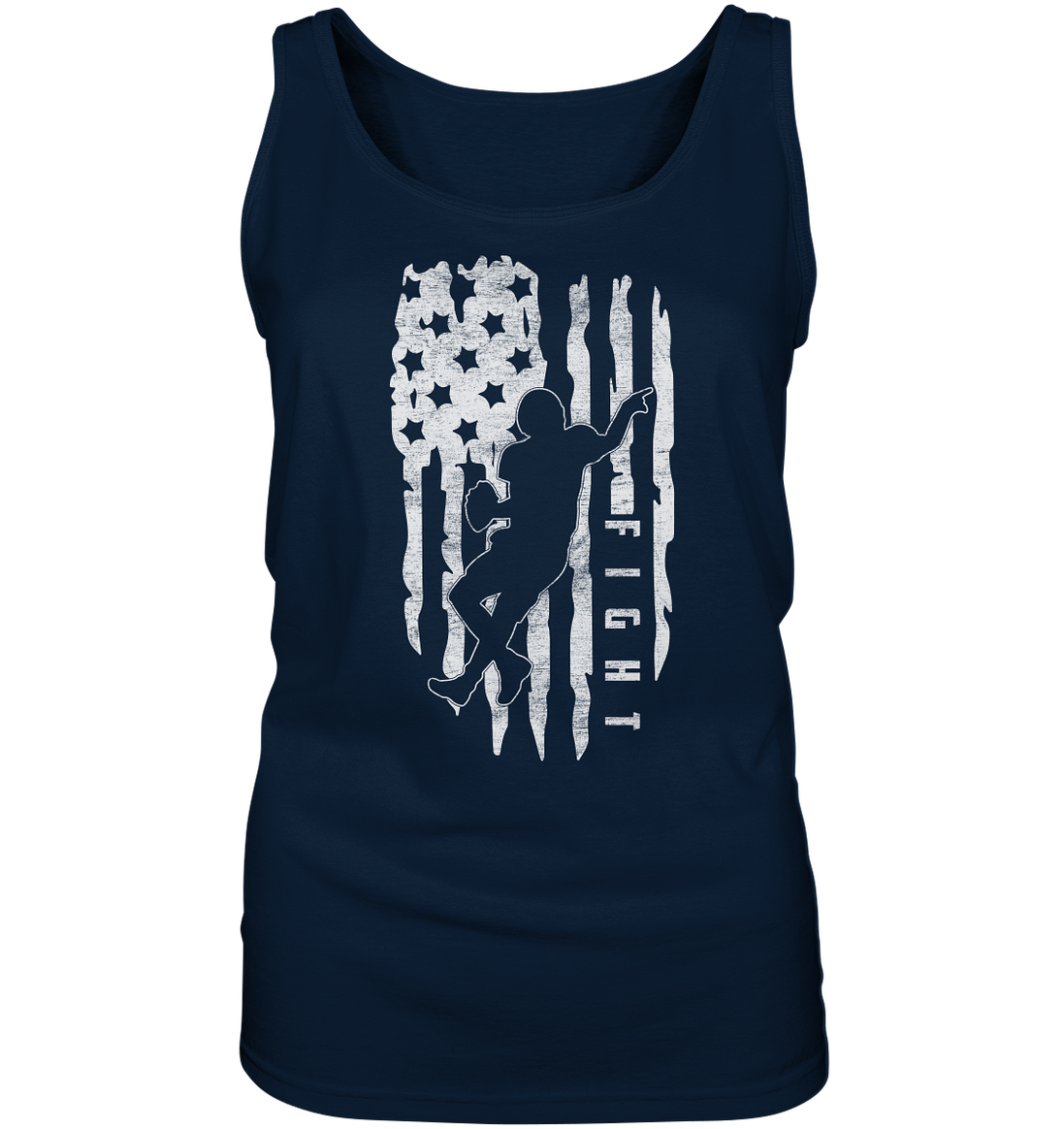 USA Flag Fight - Ladies Tank-Top