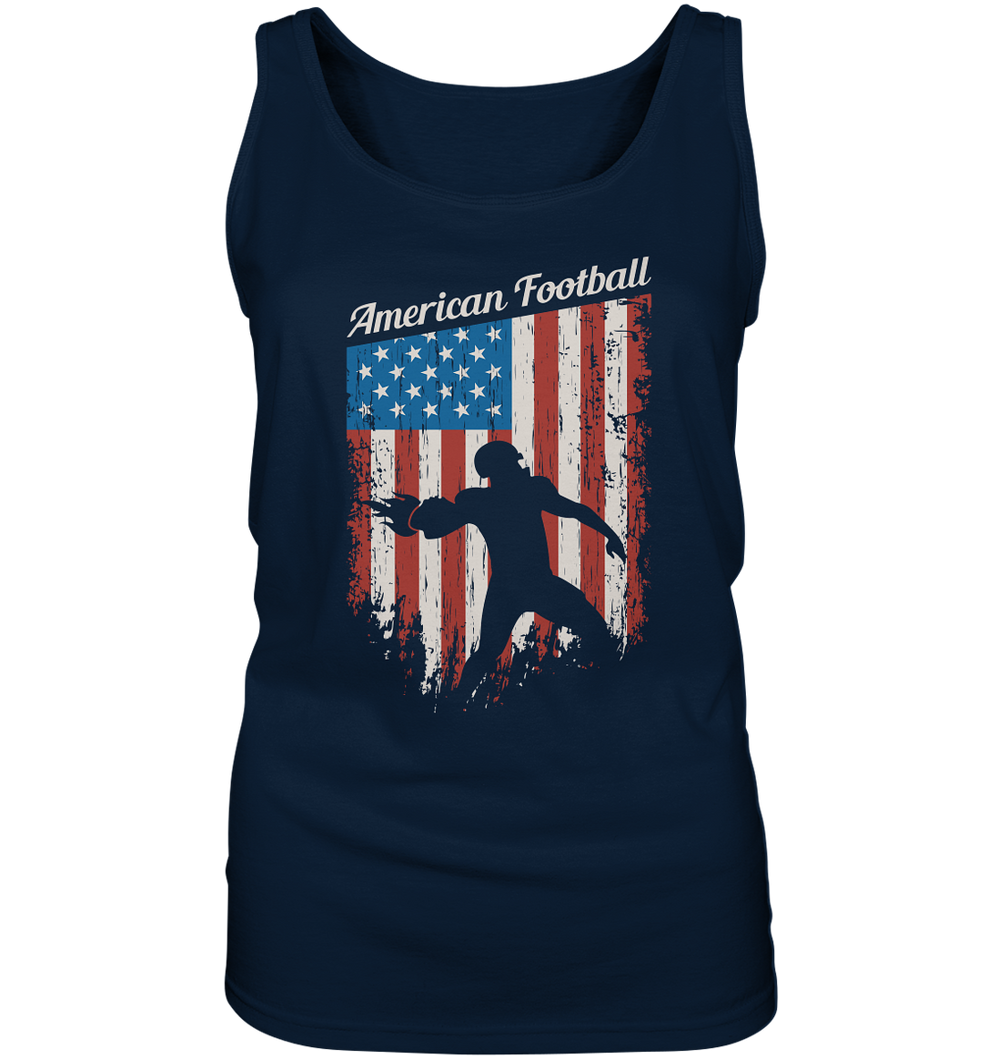 American Football Banner - Ladies Tank-Top