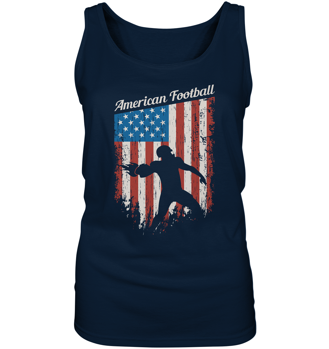 American Football Banner - Ladies Tank-Top