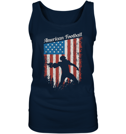 American Football Banner - Ladies Tank-Top