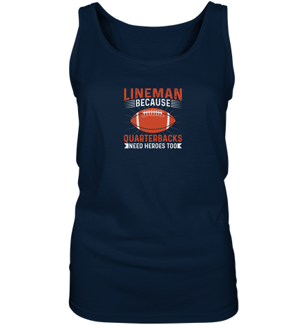 Lineman Quarterback Heroes - Ladies Tank-Top