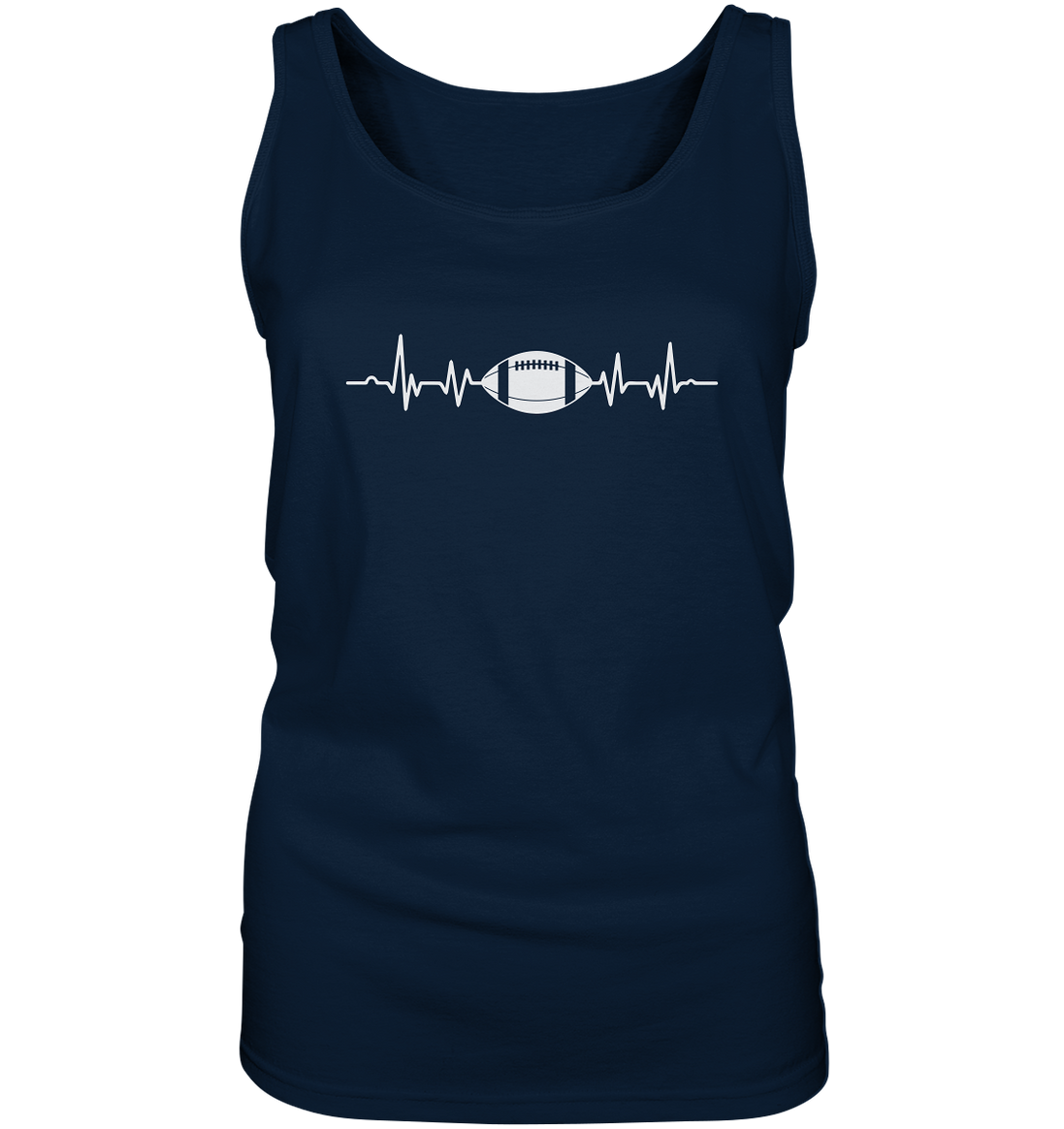 Football Heartbeat - Ladies Tank-Top