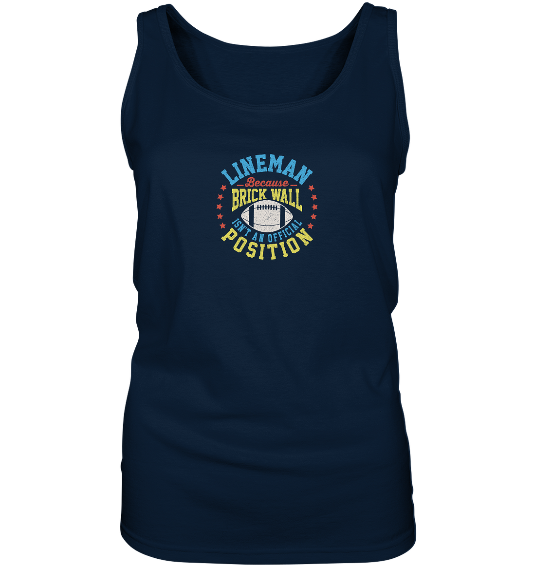 Lineman Brick Wall - Ladies Tank-Top