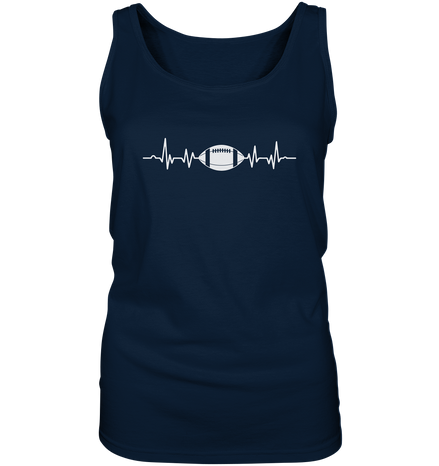 Football Heartbeat - Ladies Tank-Top