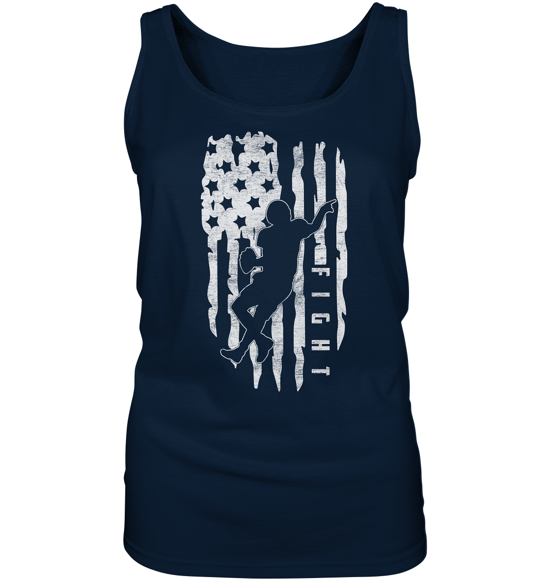 USA Flag Fight - Ladies Tank-Top