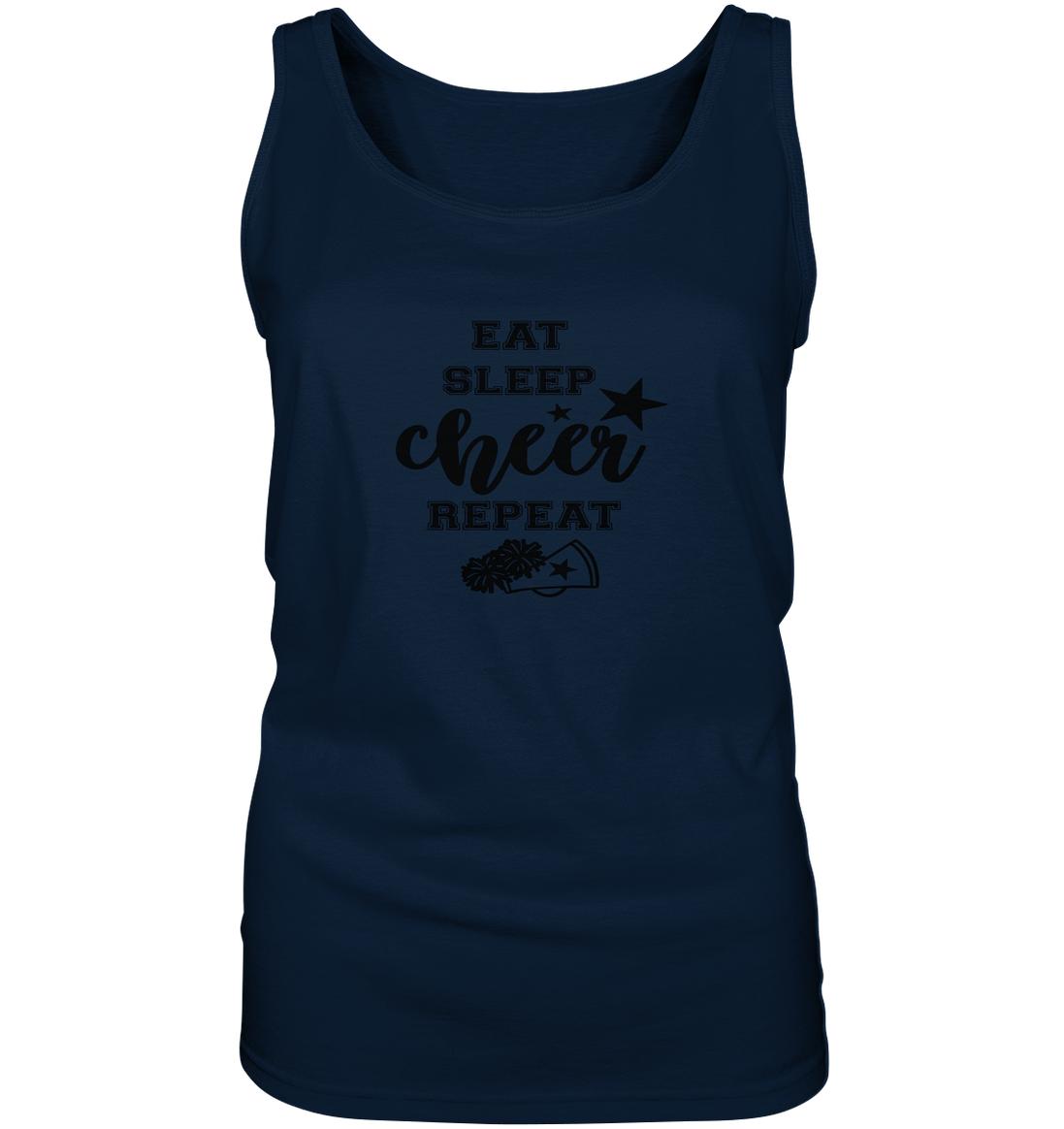 Eat Sleep Cheer Repeat - Ladies Tank-Top