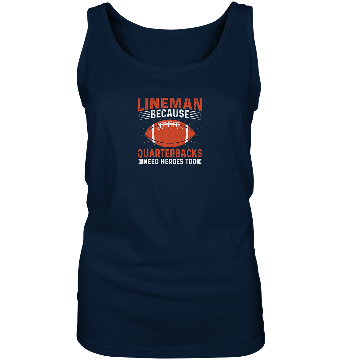 Lineman Quarterback Heroes - Ladies Tank-Top