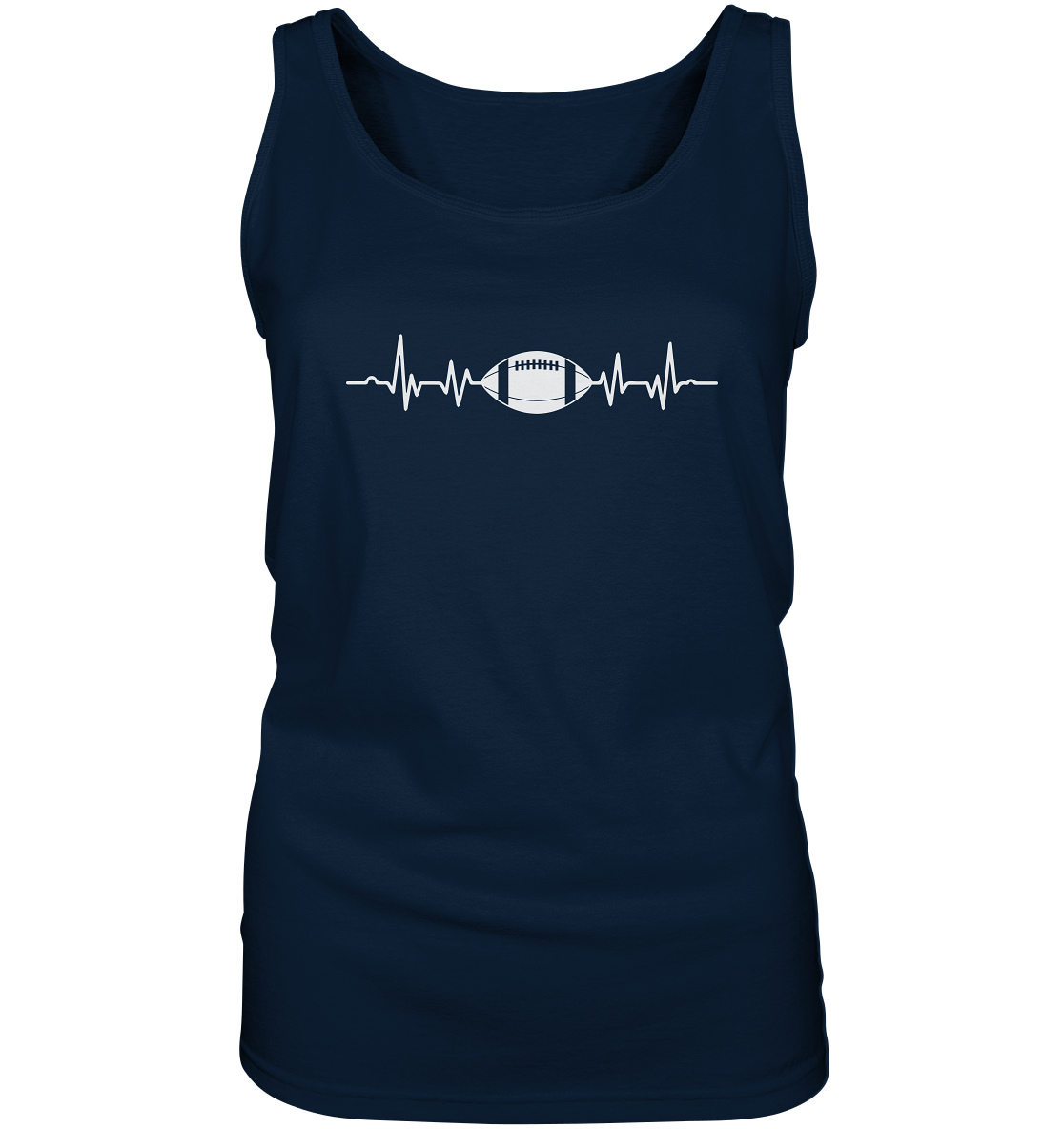 Football Heartbeat - Ladies Tank-Top