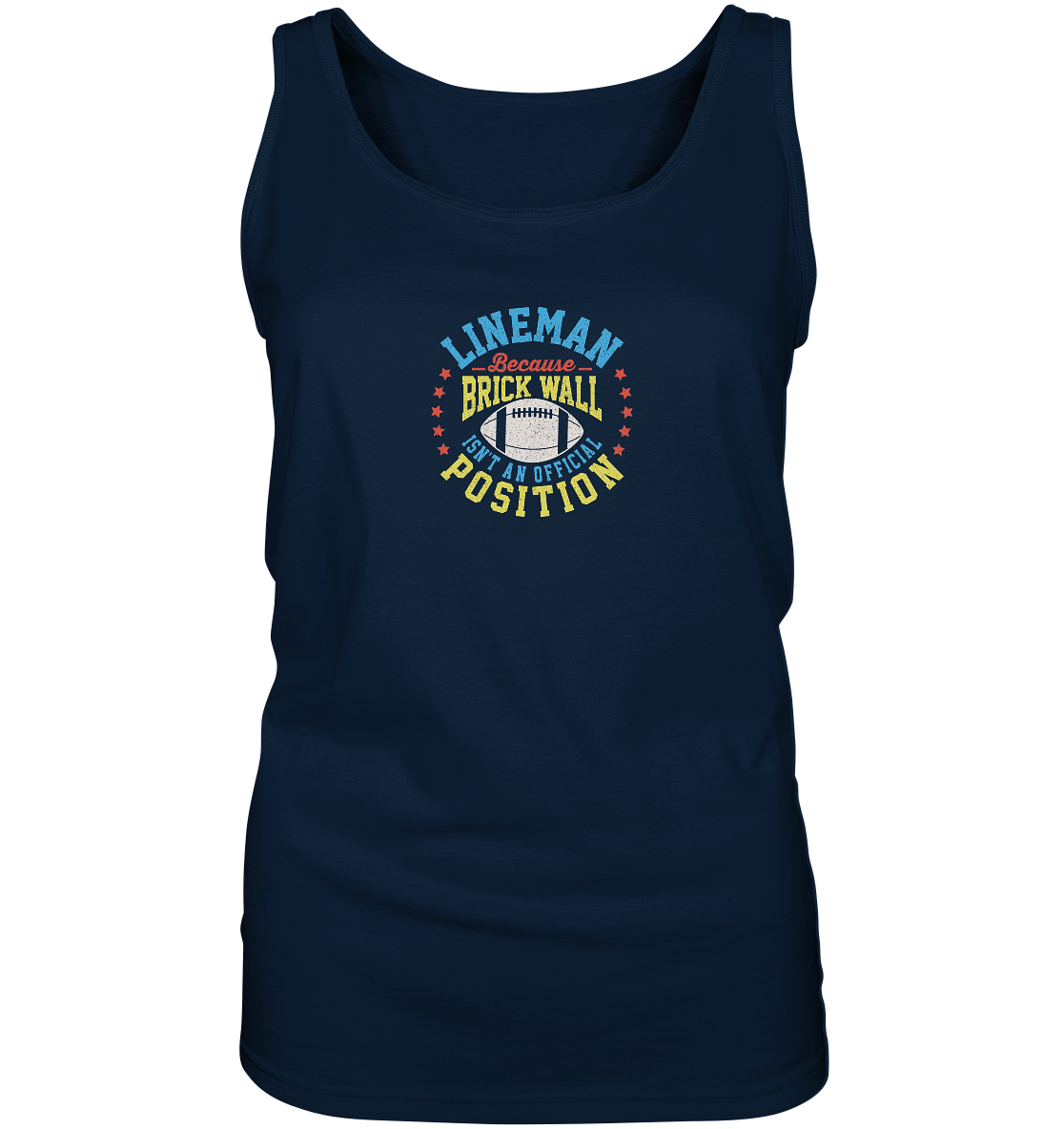 Lineman Brick Wall - Ladies Tank-Top