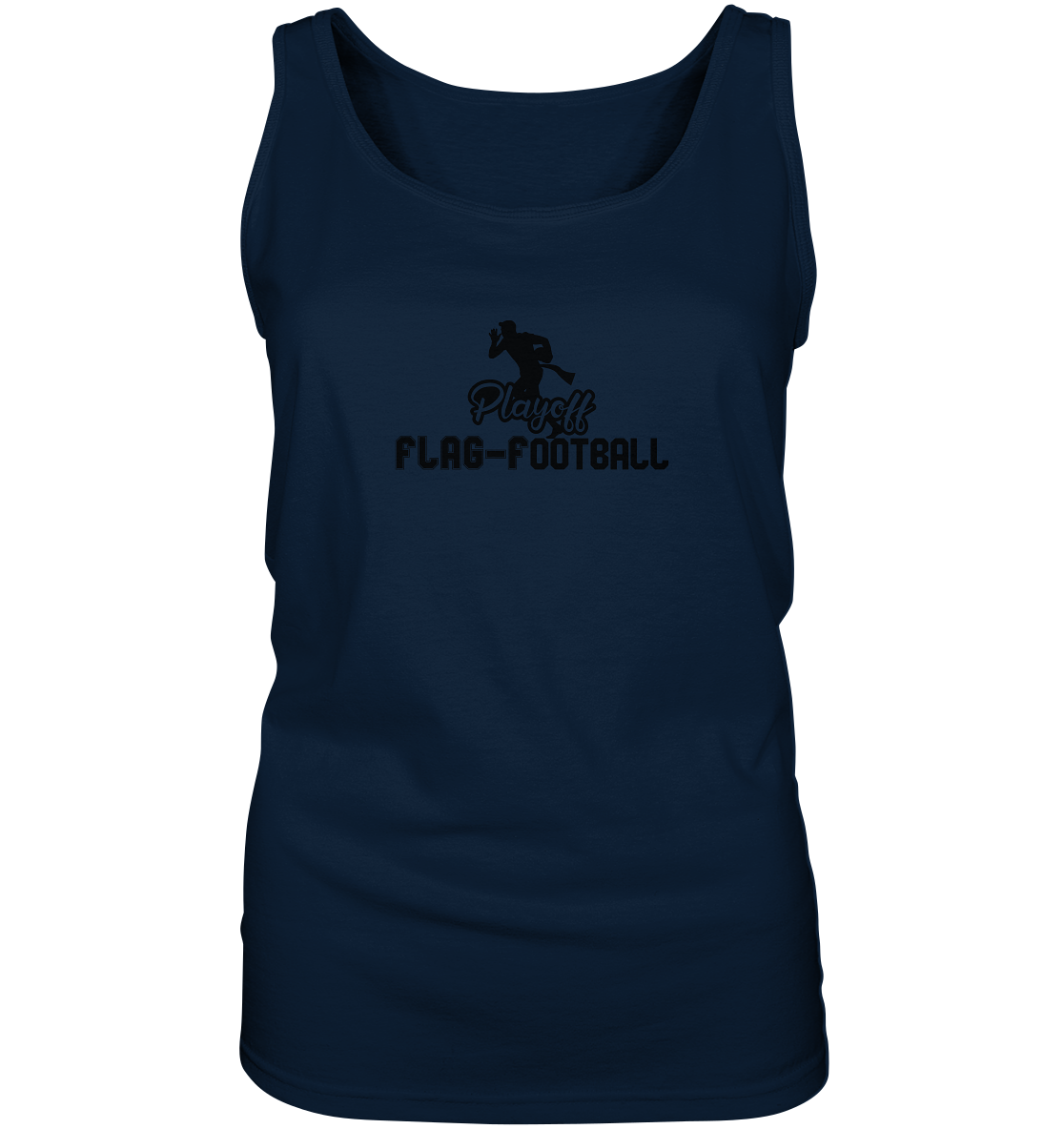 Playoff Flag Football  Men black - Ladies Tank-Top