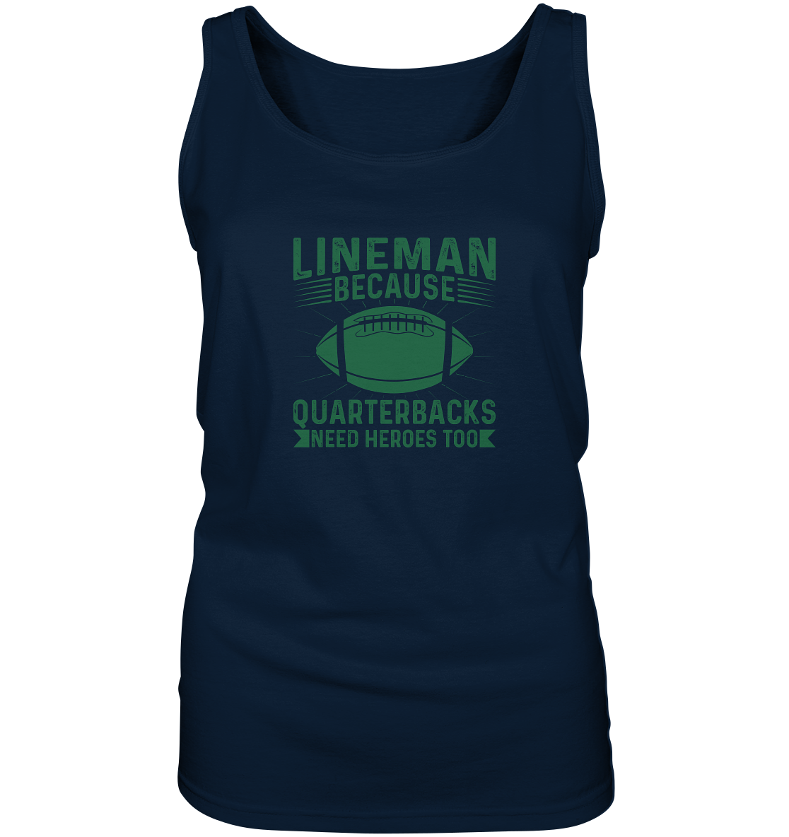 Lineman Heroes Green - Ladies Tank-Top