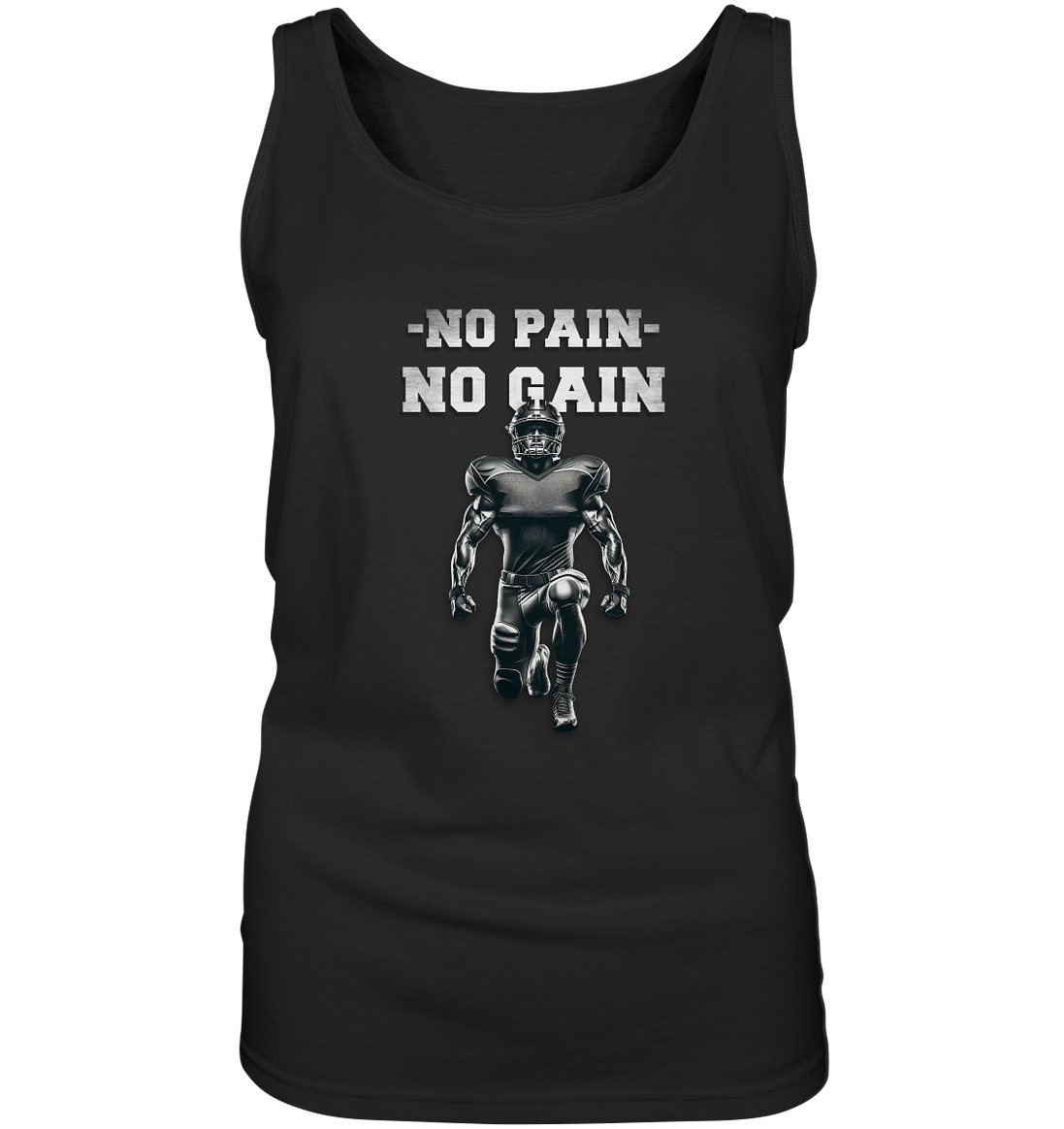 No Pain No Gain Metal  - Ladies Tank-Top