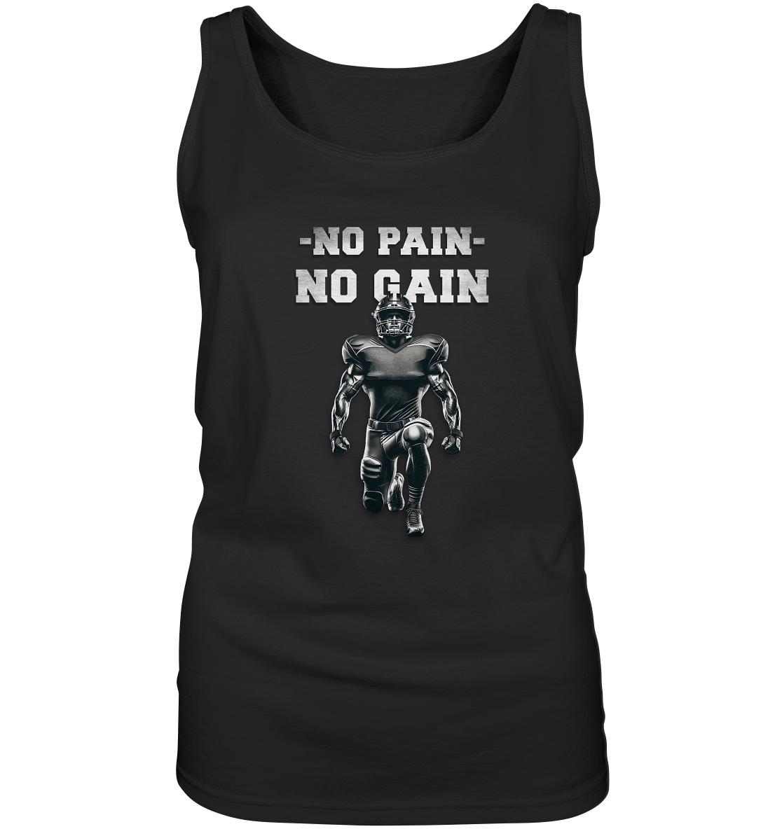 No Pain No Gain Metal  - Ladies Tank-Top