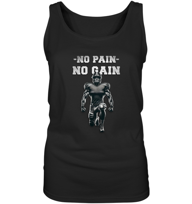 No Pain No Gain Metal  - Ladies Tank-Top