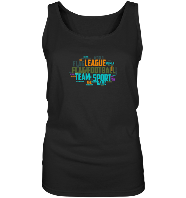 Flag Football Word Bubble - Women's Tank Top
