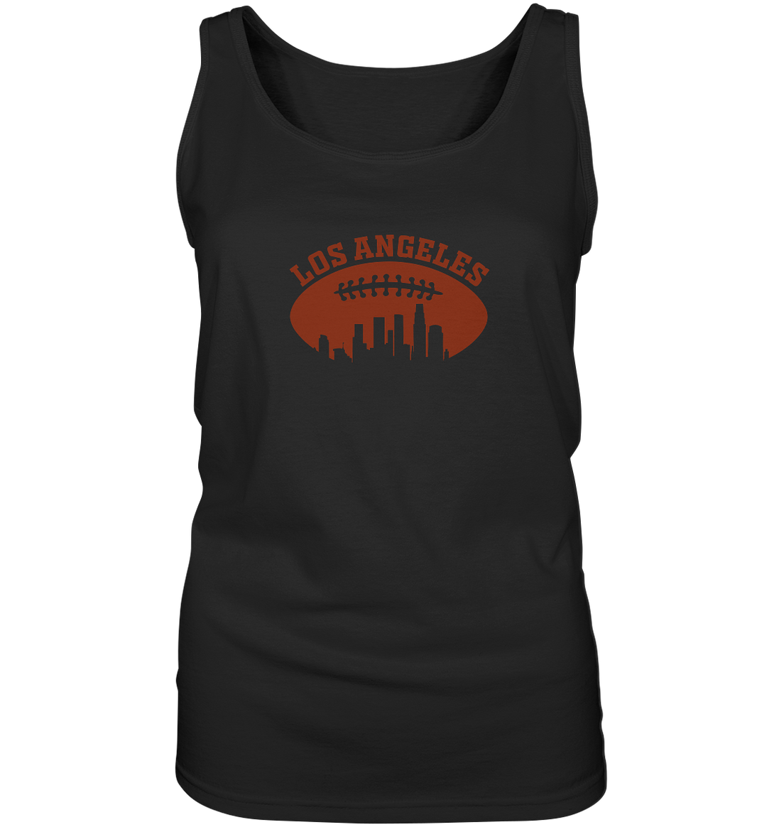 Los Angeles Football Silhouette - Ladies Tank-Top