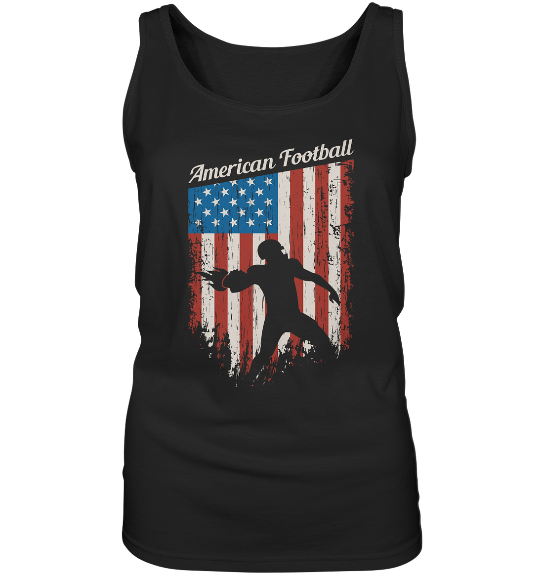 American Football Banner - Ladies Tank-Top