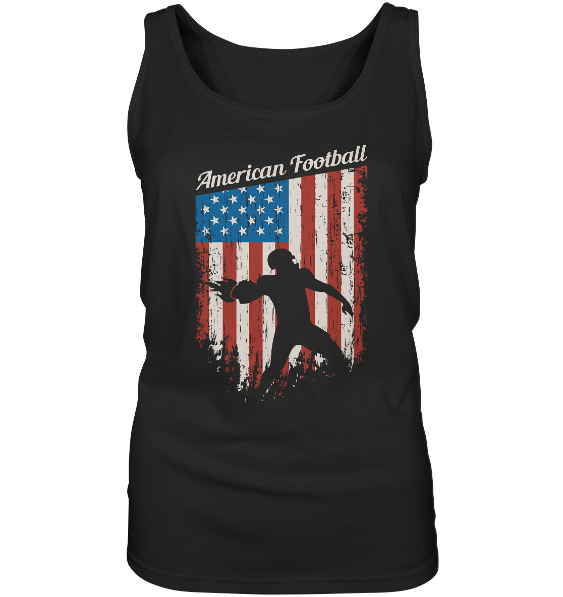 American Football Banner - Ladies Tank-Top