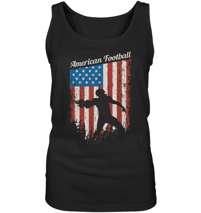 American Football Banner - Ladies Tank-Top