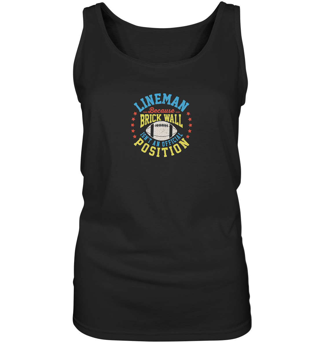 Lineman Brick Wall - Ladies Tank-Top