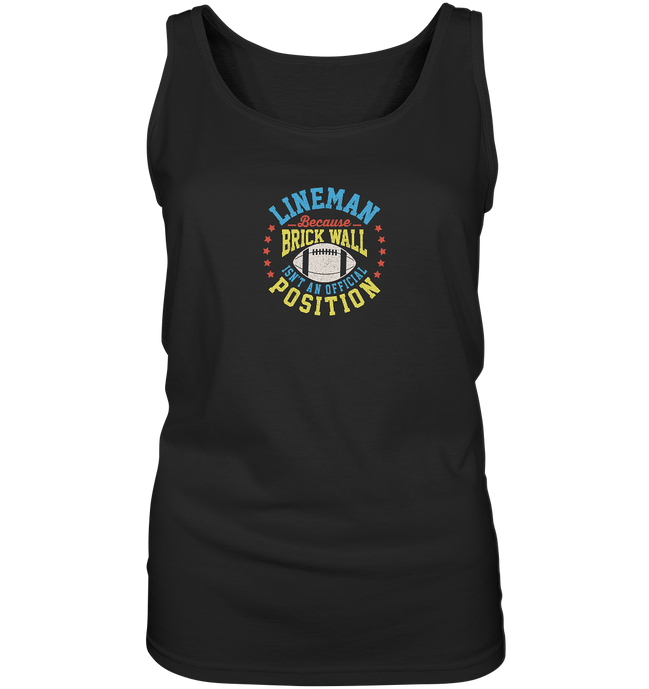 Lineman Brick Wall - Ladies Tank-Top