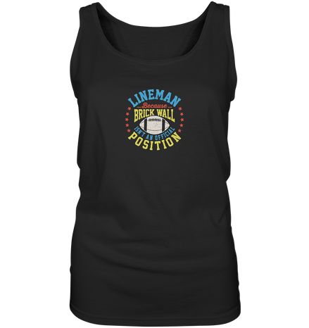 Lineman Brick Wall - Ladies Tank-Top