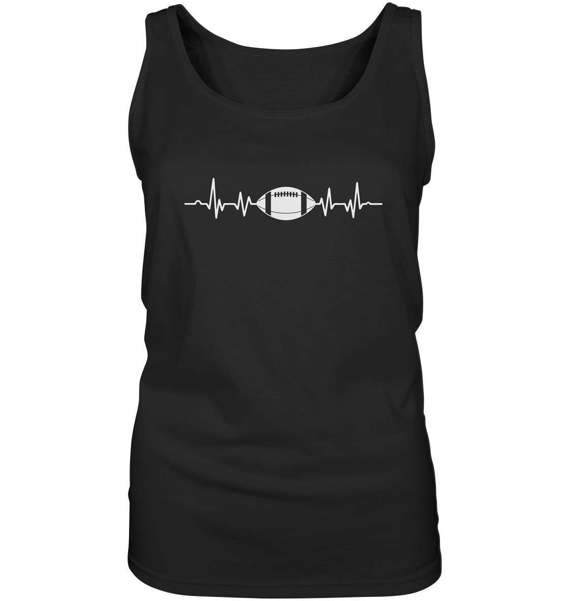 Football Heartbeat - Ladies Tank-Top