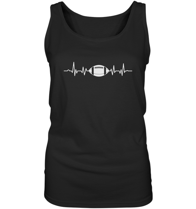 Football Heartbeat - Ladies Tank-Top