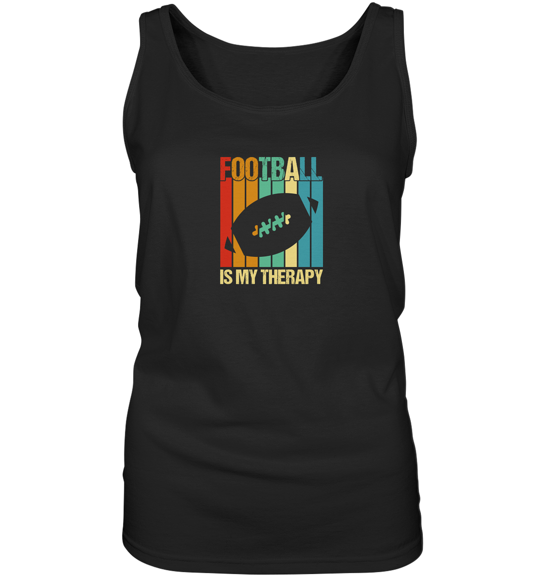 Football is my Therapy - Ladies Tank Top