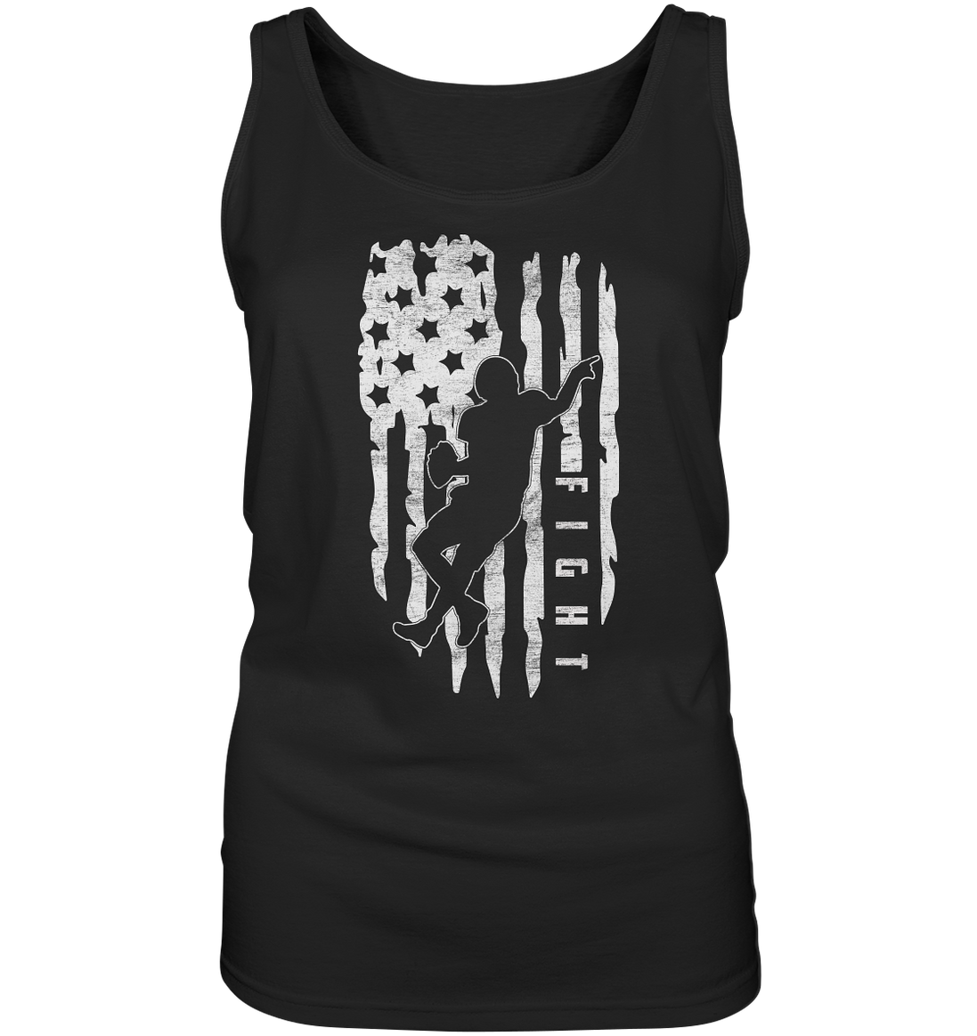 USA Flag Fight - Ladies Tank-Top