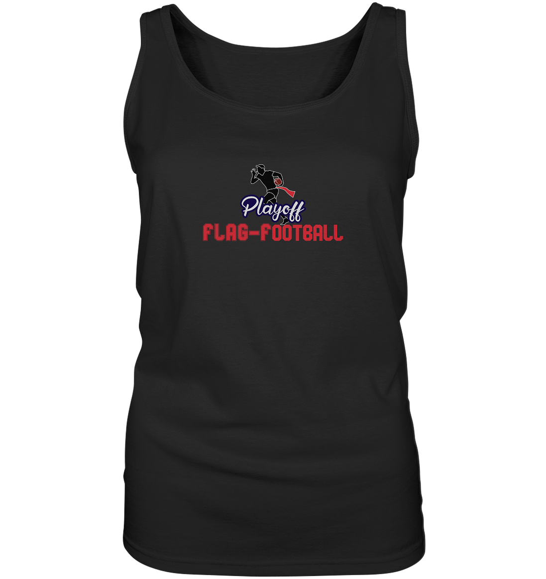 Playoff Flag Football  Men red - Ladies Tank-Top