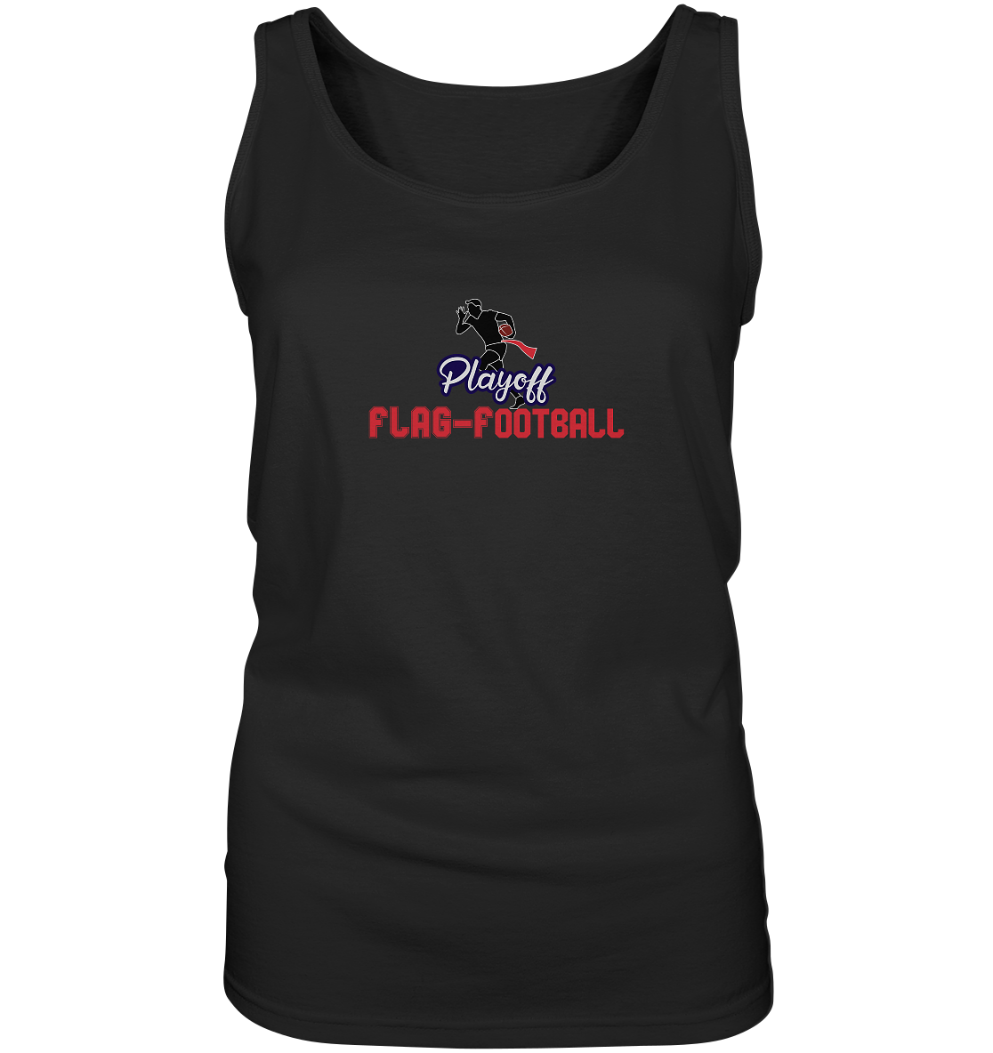 Playoff Flag Football  Men red - Ladies Tank-Top