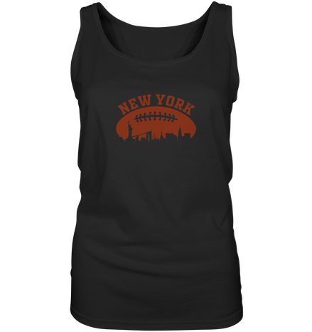 New York Football Silhoutte  - Ladies Tank-Top